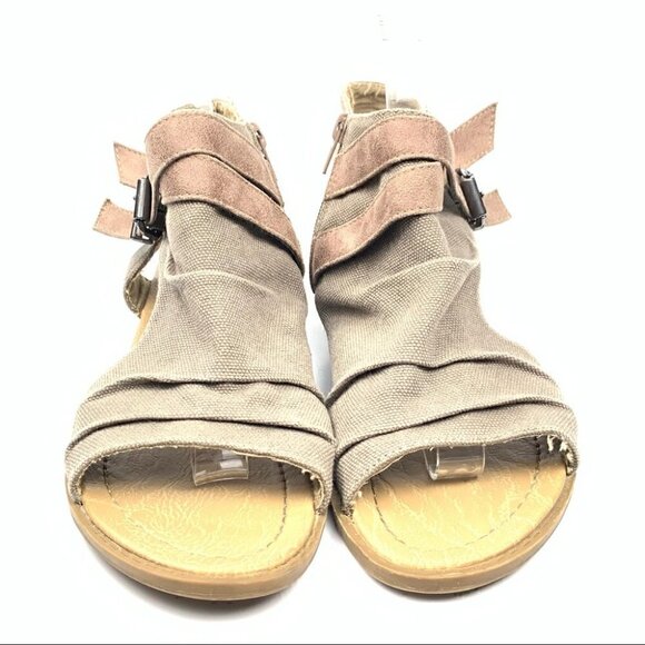 Vanity womens vasa sandals 7 brown zip up booties fairycore cosplay festival - Picture 3 of 12